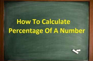 How To Calculate Percentage Of A Number