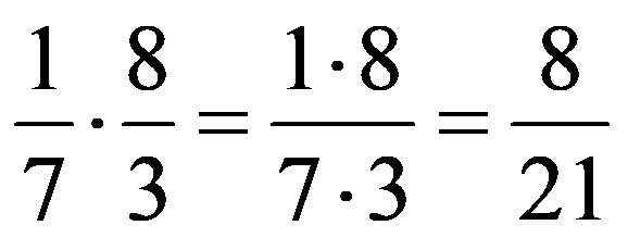 Multiplication of fractions after simplification