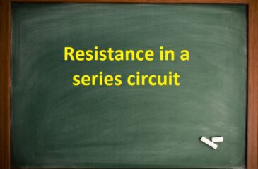 Resistance in a series circuit