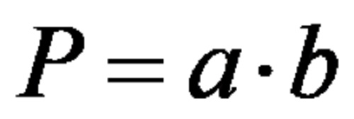 Формула за плоштина на правоаголник