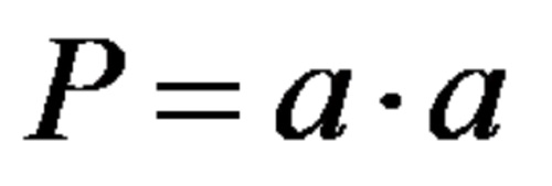Формула за плоштина на квадрат
