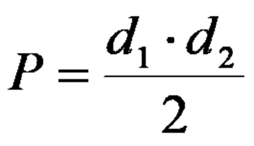 Формула за плоштина на делтоид